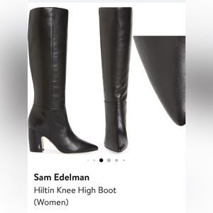 Sam Edelman - Hiltin Black High Boots. Size 7. Excellent condition